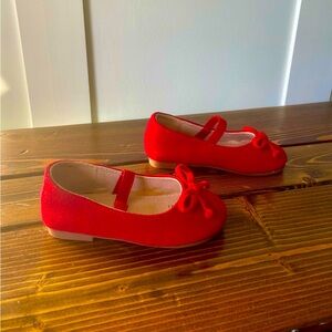 SweetHoney Red Dress Flats